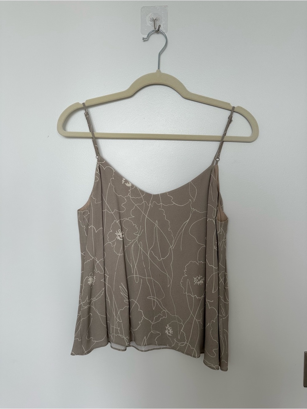 OAK + FORT Taupe Floral Print Cami